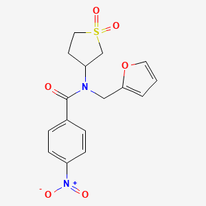 N-(1,1-dioxidotetrahydrothiophen-3-yl)-N-(furan-2-ylmethyl)-4-nitrobenzamide