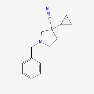 1-Benzyl-3-cyclopropylpyrrolidine-3-carbonitrile