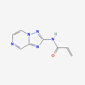 molecular formula C8H7N5O B2860744 N-([1,2,4]Triazolo[1,5-a]pyrazin-2-yl)prop-2-enamide CAS No. 2308299-22-9