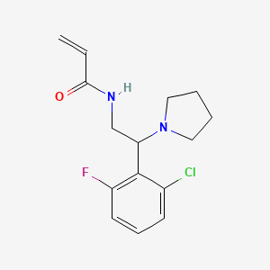 N-[2-(2-Chloro-6-fluorophenyl)-2-pyrrolidin-1-ylethyl]prop-2-enamide