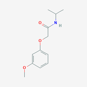 molecular formula C12H17NO3 B2860773 N-异丙基-2-(3-甲氧基苯氧基)乙酰胺 CAS No. 391221-84-4