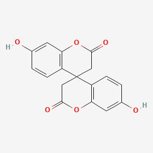 molecular formula C17H12O6 B2860776 7,7'-二羟基-4,4'-螺并[色满]-2,2'(3H,3'H)-二酮 CAS No. 780821-74-1