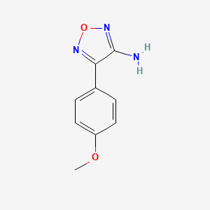 molecular formula C9H9N3O2 B2860797 4-(4-Methoxyphenyl)-1,2,5-oxadiazol-3-amine CAS No. 49615-69-2