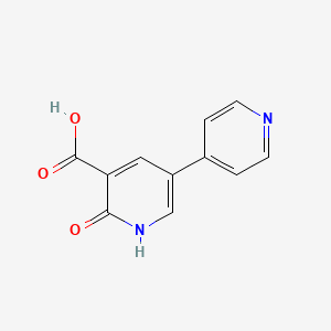 molecular formula C11H8N2O3 B2860807 2-氧代-5-(吡啶-4-基)-1,2-二氢吡啶-3-羧酸 CAS No. 62749-61-5