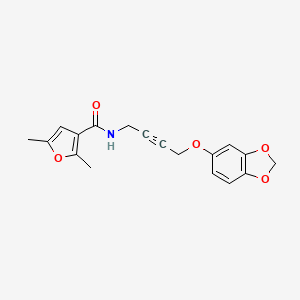 N-(4-(benzo[d][1,3]dioxol-5-yloxy)but-2-yn-1-yl)-2,5-dimethylfuran-3-carboxamide