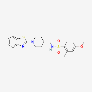 N-((1-(benzo[d]thiazol-2-yl)piperidin-4-yl)methyl)-4-methoxy-2-methylbenzenesulfonamide