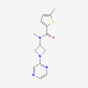 N,5-Dimethyl-N-(1-pyrazin-2-ylazetidin-3-yl)thiophene-2-carboxamide