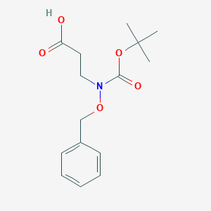 molecular formula C15H21NO5 B2860846 3-(苄氧基(叔丁氧羰基)氨基)丙酸 CAS No. 2260931-49-3