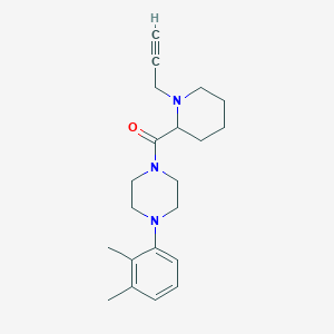 1-(2,3-Dimethylphenyl)-4-[1-(prop-2-yn-1-yl)piperidine-2-carbonyl]piperazine