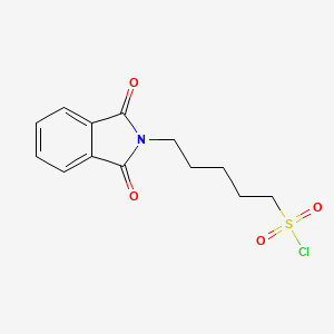 molecular formula C13H14ClNO4S B2860873 5-(1,3-dioxo-2,3-dihydro-1H-isoindol-2-yl)pentane-1-sulfonyl chloride CAS No. 63345-34-6