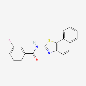molecular formula C18H11FN2OS B2860883 3-fluoro-N-(naphtho[2,1-d]thiazol-2-yl)benzamide CAS No. 325763-39-1