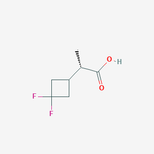 (2S)-2-(3,3-Difluorocyclobutyl)propanoic acid