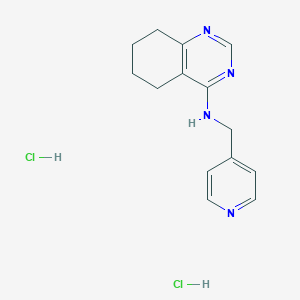 N-(Pyridin-4-ylmethyl)-5,6,7,8-tetrahydroquinazolin-4-amine;dihydrochloride