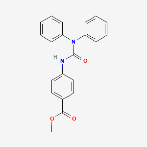 molecular formula C21H18N2O3 B2860924 4-[(二苯甲酰氨基)氨基]苯甲酸甲酯 CAS No. 501105-07-3