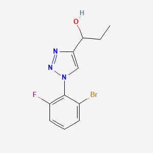 1-[1-(2-Bromo-6-fluorophenyl)triazol-4-yl]propan-1-ol