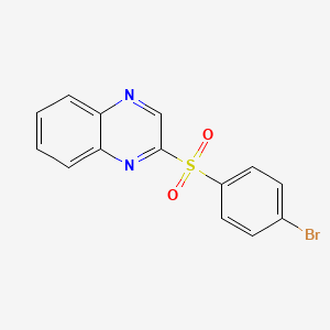molecular formula C14H9BrN2O2S B2860957 2-[(4-溴苯基)磺酰基]喹喔啉 CAS No. 338394-54-0