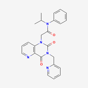 molecular formula C24H23N5O3 B2860971 2-(2,4-dioxo-3-(pyridin-2-ylmethyl)-3,4-dihydropyrido[3,2-d]pyrimidin-1(2H)-yl)-N-isopropyl-N-phenylacetamide CAS No. 941952-26-7