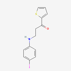 3-(4-Iodoanilino)-1-thiophen-2-ylpropan-1-one