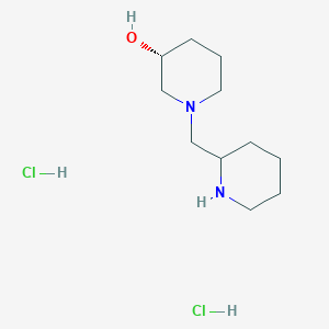 molecular formula C11H24Cl2N2O B2861000 (3R)-1-(Piperidin-2-ylmethyl)piperidin-3-ol;dihydrochloride CAS No. 2567494-34-0