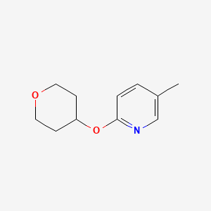 5-Methyl-2-(oxan-4-yloxy)pyridine