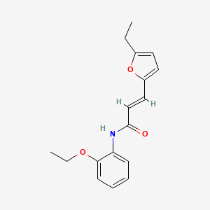 molecular formula C17H19NO3 B2861002 (2E)-N-(2-乙氧基苯基)-3-(5-乙基呋喃-2-基)丙-2-烯酰胺 CAS No. 890605-48-8