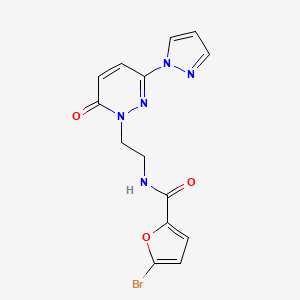 5-bromo-N-(2-(6-oxo-3-(1H-pyrazol-1-yl)pyridazin-1(6H)-yl)ethyl)furan-2-carboxamide