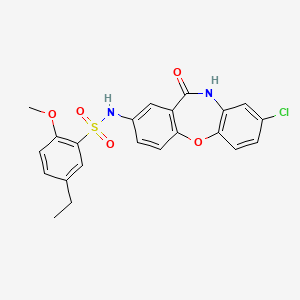 N-(8-chloro-11-oxo-10,11-dihydrodibenzo[b,f][1,4]oxazepin-2-yl)-5-ethyl-2-methoxybenzenesulfonamide