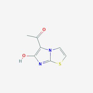molecular formula C7H6N2O2S B2861029 1-(6-Hydroxyimidazo[2,1-b]thiazol-5-yl)ethanone CAS No. 67073-26-1