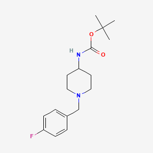 molecular formula C17H25FN2O2 B2861032 tert-Butyl 1-(4-fluorobenzyl)piperidin-4-ylcarbamate CAS No. 358748-21-7