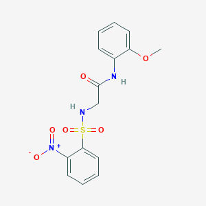 N-(2-Methoxyphenyl)-2-(2-nitrophenylsulfonamido)acetamide