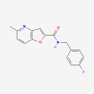 molecular formula C16H13FN2O2 B2861046 N-(4-fluorobenzyl)-5-methylfuro[3,2-b]pyridine-2-carboxamide CAS No. 941969-19-3