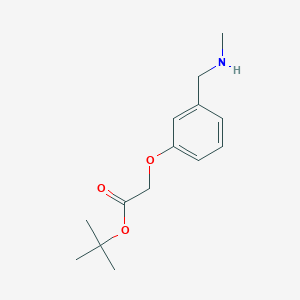 molecular formula C14H21NO3 B2861048 Tert-butyl 2-[3-(methylaminomethyl)phenoxy]acetate CAS No. 1979182-88-1