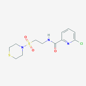 6-Chloro-N-(2-thiomorpholin-4-ylsulfonylethyl)pyridine-2-carboxamide