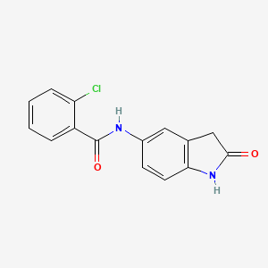 2-chloro-N-(2-oxoindolin-5-yl)benzamide