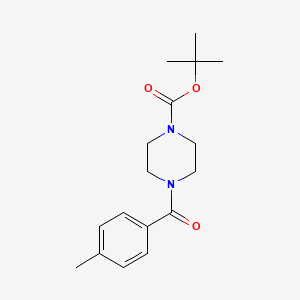 molecular formula C17H24N2O3 B2861068 tert-Butyl 4-(4-methylbenzoyl)piperazine-1-carboxylate CAS No. 1073190-54-1