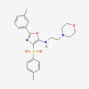 N-(2-morpholinoethyl)-2-(m-tolyl)-4-tosyloxazol-5-amine