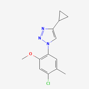 1-(4-chloro-2-methoxy-5-methylphenyl)-4-cyclopropyl-1H-1,2,3-triazole