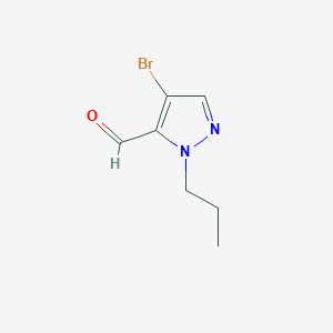 molecular formula C7H9BrN2O B2861110 4-Bromo-1-propyl-1H-pyrazole-5-carbaldehyde CAS No. 1595757-00-8
