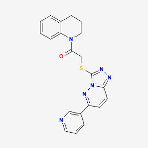 1-{[(6-Pyridin-3-yl[1,2,4]triazolo[4,3-b]pyridazin-3-yl)thio]acetyl}-1,2,3,4-tetrahydroquinoline