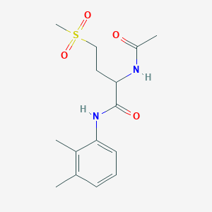 molecular formula C15H22N2O4S B2861148 2-acetamido-N-(2,3-dimethylphenyl)-4-(methylsulfonyl)butanamide CAS No. 1009317-94-5