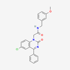 2-(6-chloro-2-oxo-4-phenylquinazolin-1(2H)-yl)-N-(3-methoxybenzyl)acetamide