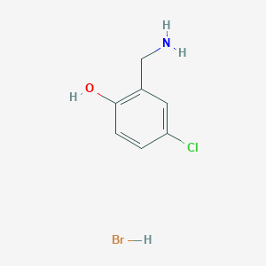 molecular formula C7H9BrClNO B2861167 2-(Aminomethyl)-4-chlorophenol hydrobromide CAS No. 1235439-85-6