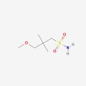 molecular formula C6H15NO3S B2861174 3-甲氧基-2,2-二甲基丙烷-1-磺酰胺 CAS No. 1484317-86-3