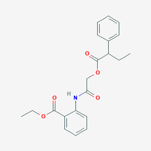 Ethyl 2-{2-[(2-phenylbutanoyl)oxy]acetamido}benzoate