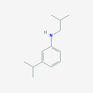 molecular formula C13H21N B2861213 N-(2-methylpropyl)-3-propan-2-ylaniline CAS No. 1040069-37-1