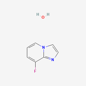 molecular formula C7H7FN2O B2861236 8-氟咪唑并[1,2-a]吡啶水合物 CAS No. 2379918-38-2