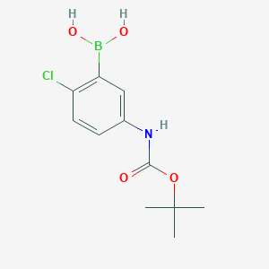 (5-((tert-Butoxycarbonyl)amino)-2-chlorophenyl)boronic acid