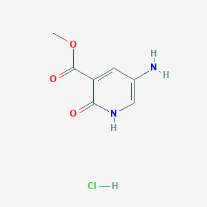 molecular formula C7H9ClN2O3 B2861297 Methyl 5-amino-2-oxo-1H-pyridine-3-carboxylate;hydrochloride CAS No. 2287287-35-6
