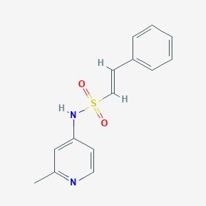 molecular formula C14H14N2O2S B2861299 (E)-N-(2-甲基吡啶-4-基)-2-苯乙烯磺酰胺 CAS No. 1385619-32-8