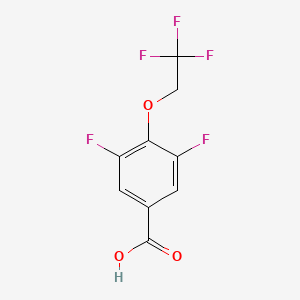 molecular formula C9H5F5O3 B2861306 3,5-Difluoro-4-(2,2,2-trifluoroethoxy)benzoic acid CAS No. 801303-45-7